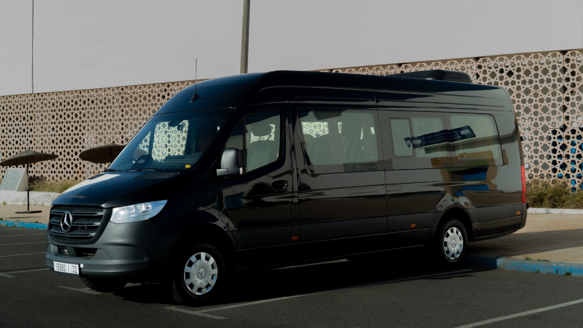 Mercedes Sprinter transfert groupe Essaouira Marrakech